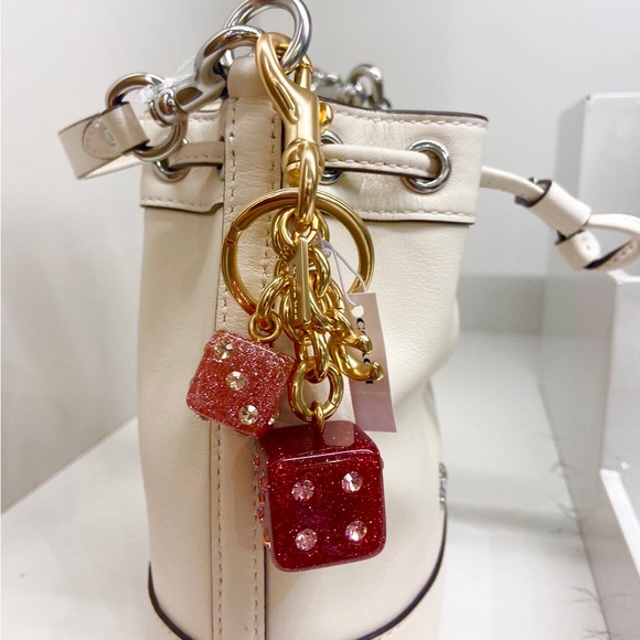 Coach Gold/Pink Multi
Dice Cluster Bag Charm - Picture 1 of 6